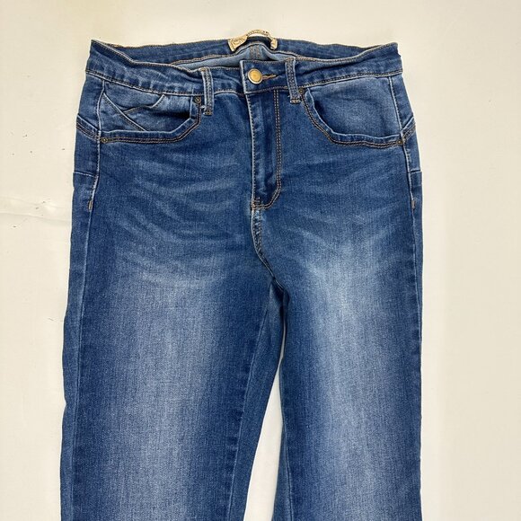 Wax Jeans Skinny Women's size 9 Medium Wash Blue Denim Jeans - Picture 2 of 5